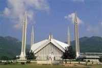 The iconic Faisal Masjid in Islamabad