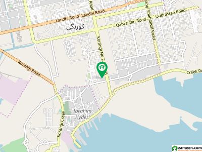 کورنگی کریک کنٹونمنٹ کورنگی,کراچی میں 4 کنال صنعتی زمین 8.4 کروڑ میں برائے فروخت۔