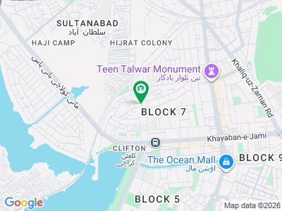 کلفٹن ۔ بلاک 7 کلفٹن,کراچی میں 3 کمروں کا 9 مرلہ فلیٹ 2.5 لاکھ میں کرایہ پر دستیاب ہے۔