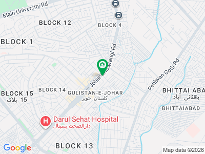 **PRIME COMMERCIAL SHOP FOR RENT** **Main 200 Ft. Gulistan-e-Jauhar Road, Karachi** **Shop Size:** 1,400 Sq. Ft.
