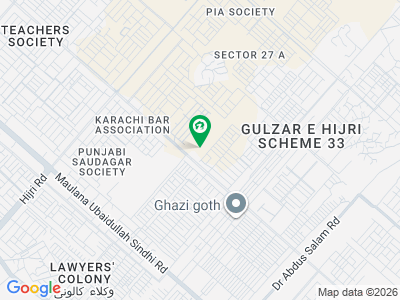 الحفظہ سٹی گلزارِ ہجری,سکیم 33,کراچی میں 5 مرلہ رہائشی پلاٹ 60.0 لاکھ میں برائے فروخت۔