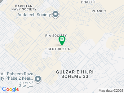 پی آئی اے سوسائٹی سکیم 33 - سیکٹر 27-اے,سکیم 33,کراچی میں 16 مرلہ رہائشی پلاٹ 4.0 کروڑ میں برائے فروخت۔
