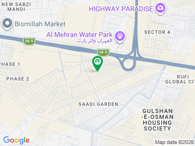 Vvip Location 240 Sq Yrds Plot Available For Sale In Saadi Garden Block-2.