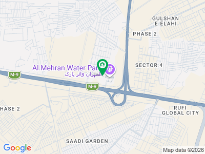 9600 Sq. Yards Commercial Plot With Boundary Wall & Two Side Corner Facing At Main Motor Way & Main Northern By Pass In Scheme 33 Deh Theming With Al Habibib Restrant