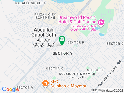 Plot For Sale In Gulshan-E-Maymar Sector Y