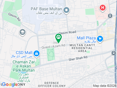 کینٹ ملتان میں 6 کمروں کا 1 کنال مکان 8.5 کروڑ میں برائے فروخت۔