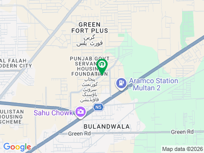1 Kanal Plot on Main Boulevard at PGSHF Punjab Government Housing Scheme Multan