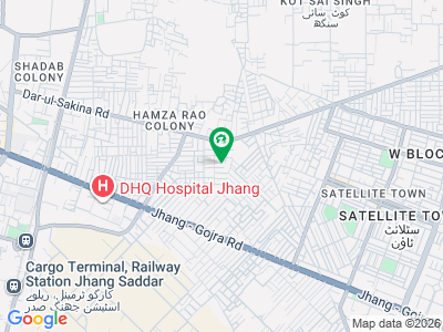 کینال روڈ جھنگ میں 10 مرلہ رہائشی پلاٹ 1.2 کروڑ میں برائے فروخت۔