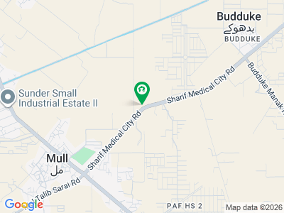 جاتی عمرہ روڈ لاہور میں 2 کنال زرعی زمین 3.8 کروڑ میں برائے فروخت۔