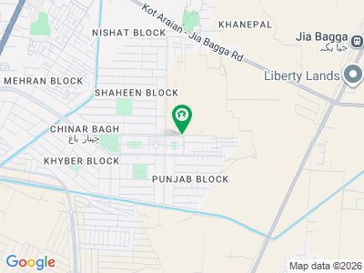 چنار باغ لاہور میں 1 کنال رہائشی پلاٹ 1.6 کروڑ میں برائے فروخت۔