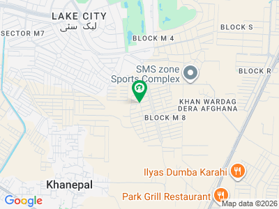 7 marlas plot for sale in sector M8a Lake city