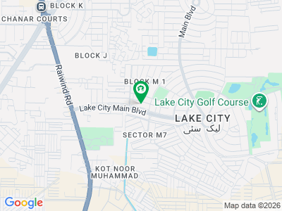1 kanal plot for sale in sector M2 Lake city