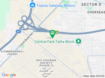این ایف سی 2 لاہور میں 1 کنال رہائشی پلاٹ 1.05 کروڑ میں برائے فروخت۔