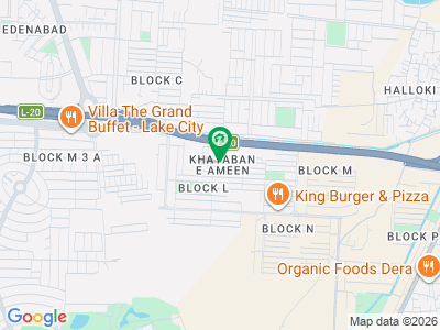 خیابانِ امین ۔ بلاک ایل خیابانِ امین,لاہور میں 10 مرلہ رہائشی پلاٹ 1.3 کروڑ میں برائے فروخت۔