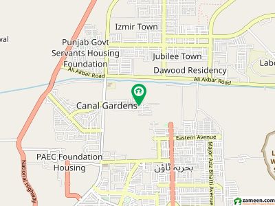 10 Marla Residential Facing Park Plot For Sale In Canal Gardens Block C