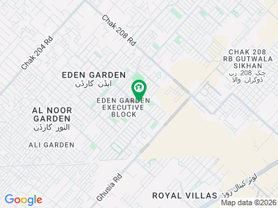 ایڈن ایگزیکیٹو ایڈن گارڈنز,فیصل آباد میں 5 کمروں کا 10 مرلہ مکان 1.6 لاکھ میں کرایہ پر دستیاب ہے۔