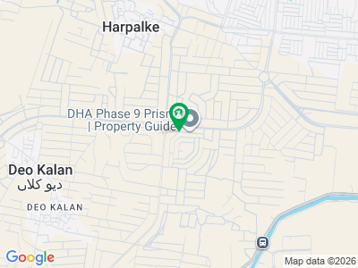 A 4-marla commercial plot at the Oval Complex in DHA Phase 9 Prism, Lahore,