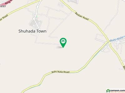 5 Marla plot is for sale on top location direct approach to main 100ft road db pole Clear plot