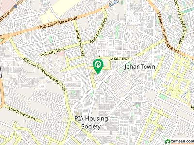 2 kanal Plot Johar Town F1 block Road level plot very reasonable price