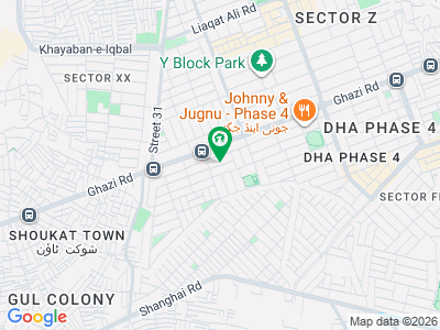 1 Kanal plot builder location facing park near to Allah ho Chowk main BOR society Johar Town