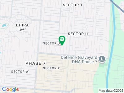 ڈی ایچ اے فیز 7 - بلاک یو فیز 7,ڈیفنس (ڈی ایچ اے),لاہور میں 2 کنال رہائشی پلاٹ 10.25 کروڑ میں برائے فروخت۔