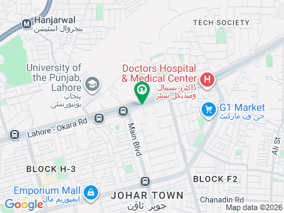 Land Main Canal Road Johar Doctor Hospital Lahore