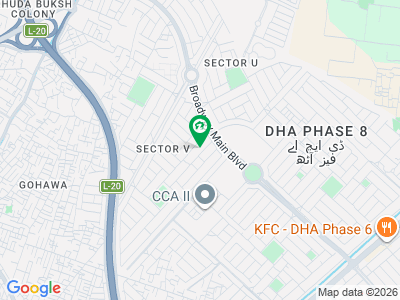 ڈی ایچ اے فیز 8 ڈی ایچ اے ڈیفینس,لاہور میں 1 کنال رہائشی پلاٹ 5.9 کروڑ میں برائے فروخت۔