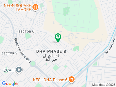 1 Kanal Plot For Sale In Phase 8 Block T On Prime Location.