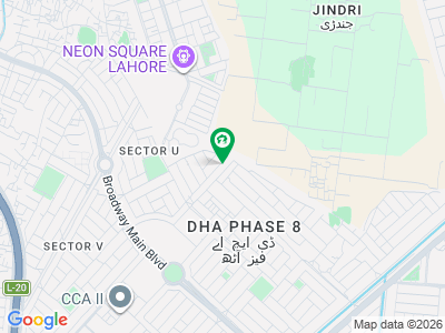100 Ft Road 1 Kanal Plot No-23 Block U - On Top Location of Phase 8 DHA Lahore For Urgent Sale