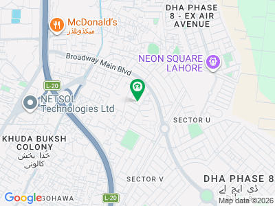 DHA Phase 8 V-1402 | 1 Kanal Corner Plot for Sale