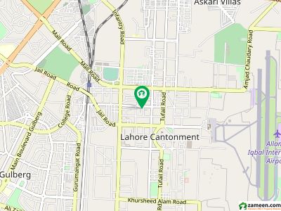 1 Kanal Square Plot With Huge Front On Main Alla-Ud-Din Road, Lahore Cantt.