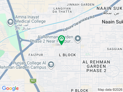 Good Location Plot Near Market & Park In Al Rehman Garden-II, C-Block
