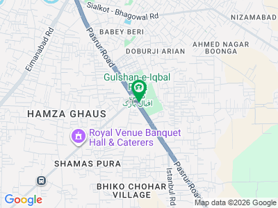 36.5 Marla Property for Sale Opposite Gulshan Iqbal park Hockey Stadium Main Pasrur Road Sialkot