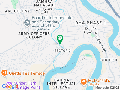 Boulevard Back Open Plot For Sale Dha Phase 1 Sector C Orchard Near Park