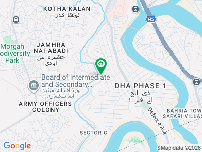 Boulevard Back Plot For Sale Dha Phase 1 Sector B With Big Front Near APS School / Masjid / Commercial