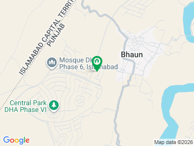 Park Facing With Extra Land Plot For Sale In Sector C2 DHA 6 Islamabad