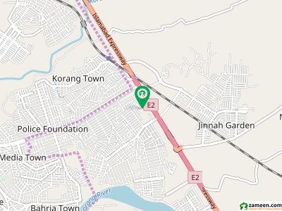 Islamabad High Way Facing Front On Servic Road With Wide Parking