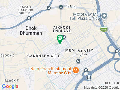 500 Sq. Yards Residential Plot for Sale Airport Enclave, Block A