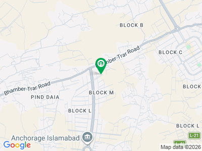 1kanal plot sun face level plot for sale block M anchorage Islamabad