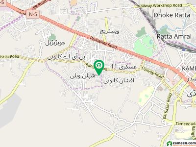 5 marla single story house available for sale in afsha colony near dhoke banras range road Rwp