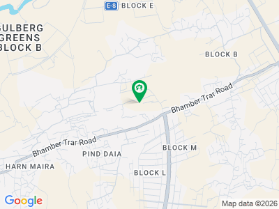 Gulberg green residencia block B 7 merla corner plus park face plot available for sale