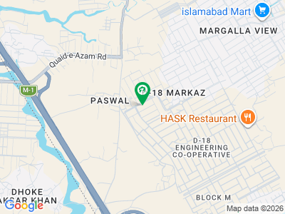 ڈی ۔ 18 اسلام آباد میں 1 کنال رہائشی پلاٹ 1.35 کروڑ میں برائے فروخت۔