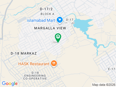 مارگلہ ویو ہاؤسنگ سوسائٹی ڈی ۔ 17,اسلام آباد میں 10 مرلہ رہائشی پلاٹ 1.6 کروڑ میں برائے فروخت۔