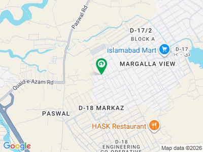 ڈی ۔ 18 اسلام آباد میں 1 کنال رہائشی پلاٹ 1.65 کروڑ میں برائے فروخت۔