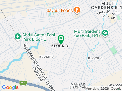 Premium Corner Plot In B-17 Block D 35x70 | Solid Land | 50 Ft Carpeted Street