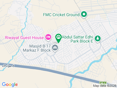 ایم پی سی ایچ ایس ۔ بلاک ایف ایم پی سی ایچ ایس ۔ ملٹی گارڈنز,بی ۔ 17,اسلام آباد میں 8 مرلہ رہائشی پلاٹ 1.65 کروڑ میں برائے فروخت۔ ایم پی سی ایچ ایس ۔ بلاک ایف ایم پی سی ایچ ایس ۔ ملٹی گارڈنز,بی ۔ 17,اسلام آباد میں 8 مرلہ رہائشی پلاٹ 1.65 کروڑ میں برائے فروخت۔