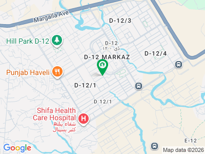 ڈی ۔ 12 اسلام آباد میں 1 کنال رہائشی پلاٹ 9.0 کروڑ میں برائے فروخت۔
