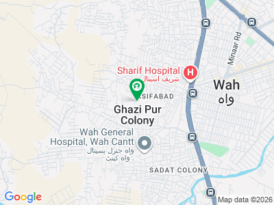 10 Marla Plot Double Sided Road Near WAH General Hospital