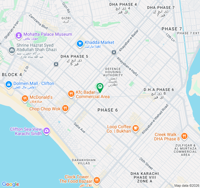 شہباز کمرشل ایریا ڈی ایچ اے فیز 6,ڈی ایچ اے ڈیفینس,کراچی میں 8 مرلہ Studio عمارت 45.0 کروڑ میں برائے فروخت۔