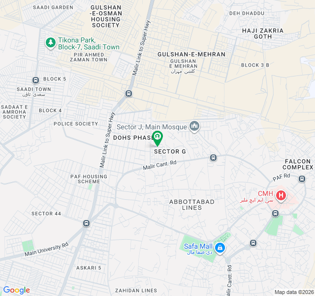 500 House With 5 Bed Block G Malir Cantt